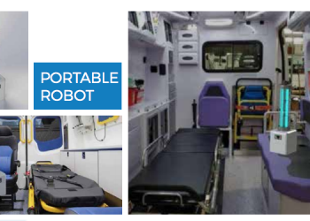 Hope in the fight against Covid-19 in Kenya as robots that use light beams are introduced to zap environmental viruses